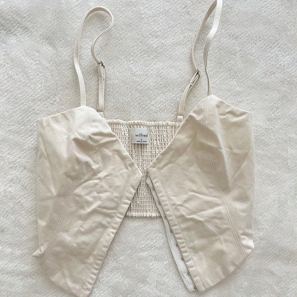 Aritzia Wilfred 100% Cotton Bustier Top - Picture 2 of 4
